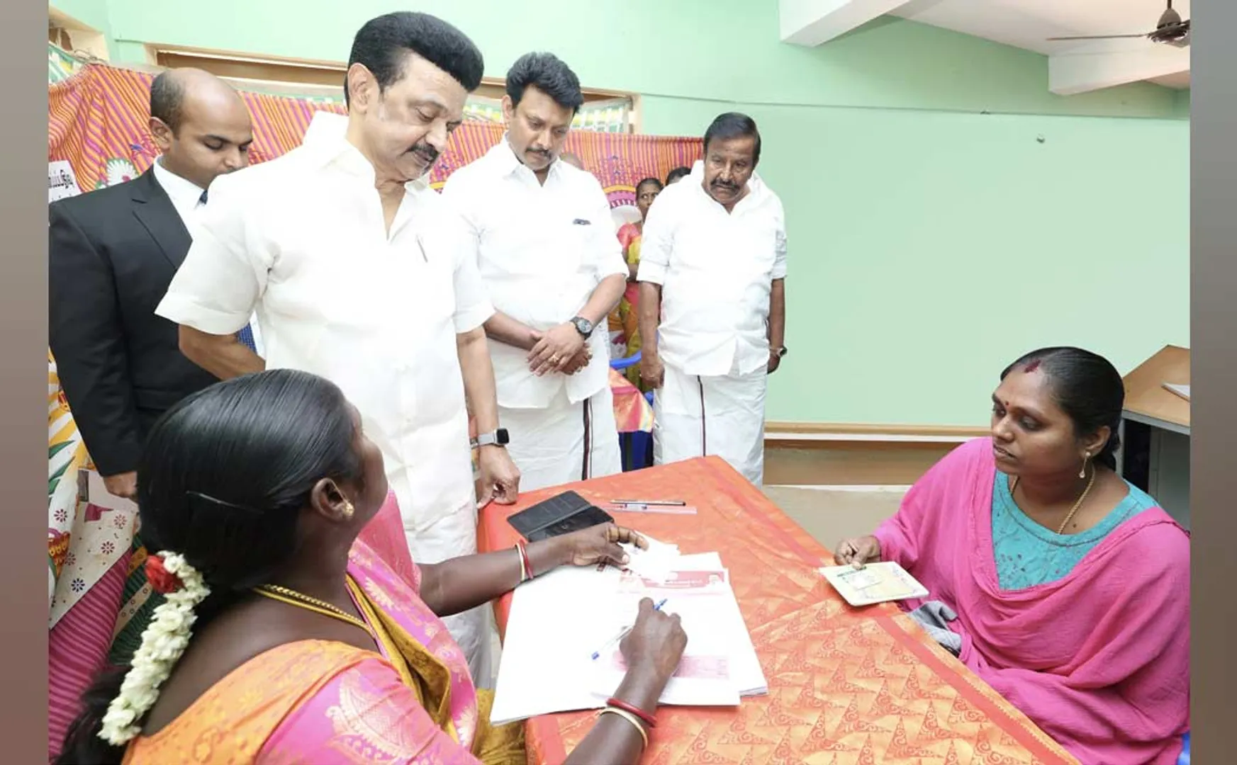 Principal Inspection at Artist Women's Rights Program Registration Camp