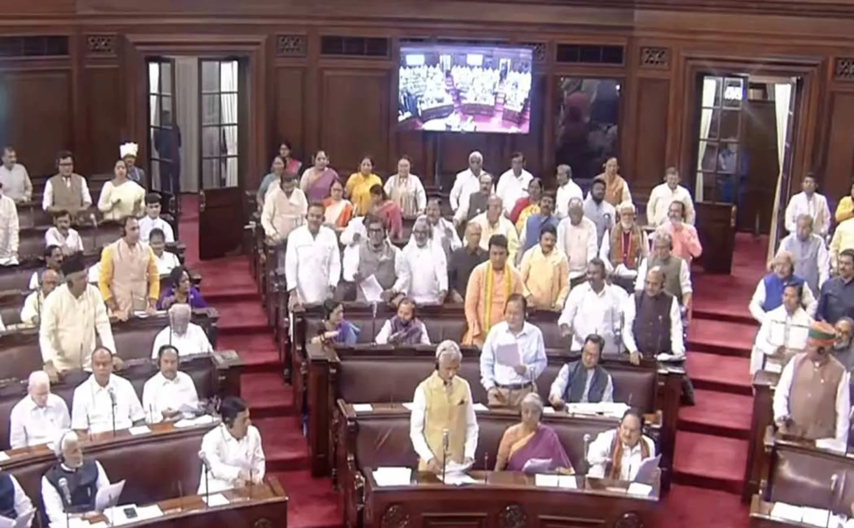 Modi Modi slogan of BJP MPs in Rajya Sabha