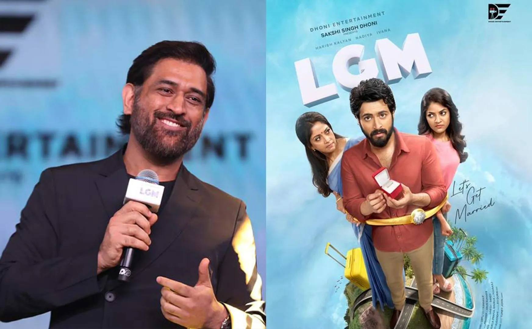 dhoni in lets get married movie review