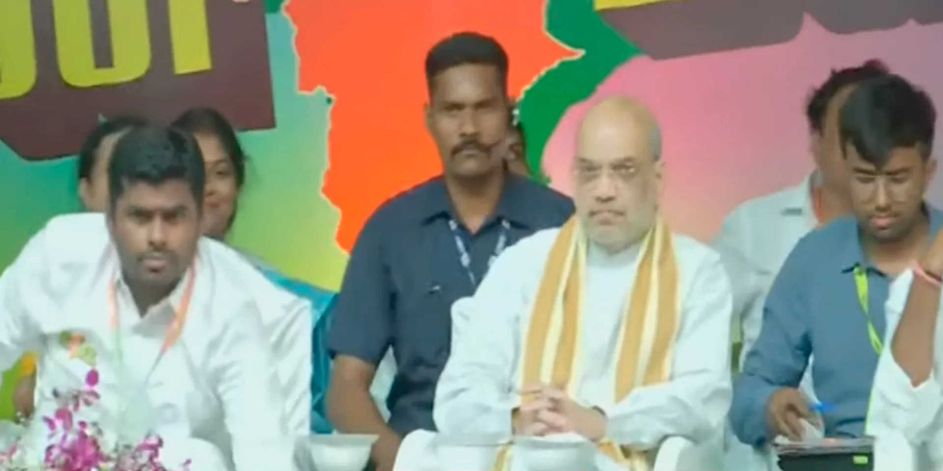  Arriving Amit Shah; Annamalai which starts the walk