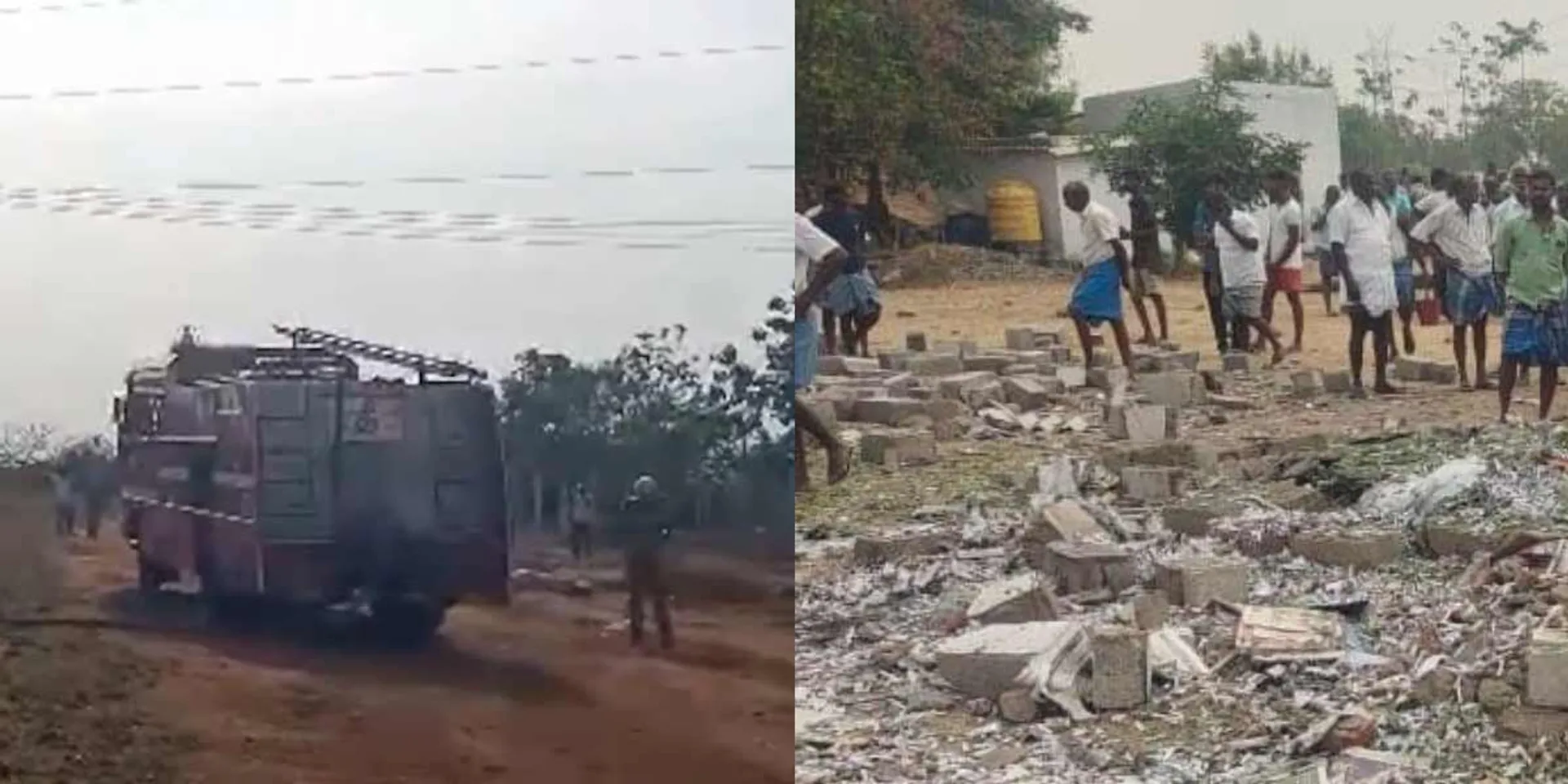  Accident at the  explosives manufacturing site in Pudukottai