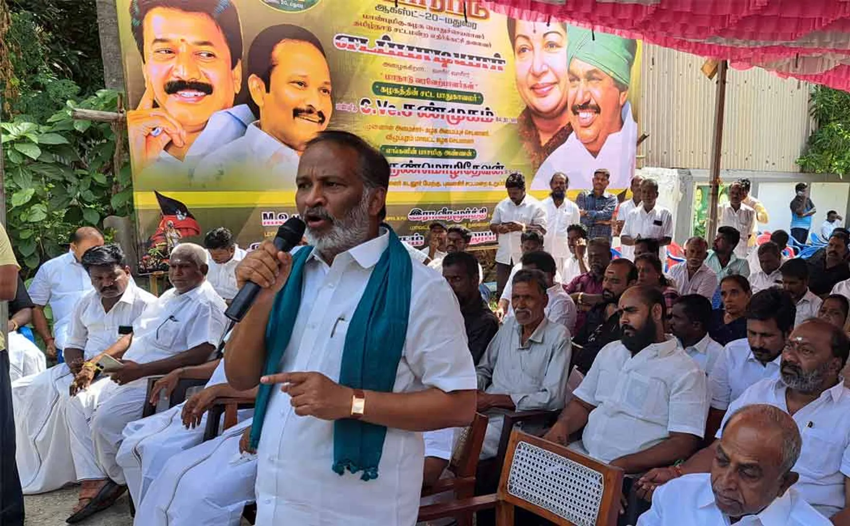 bhuvanagiri AIADMK MLA on hunger strike to condemn NLC