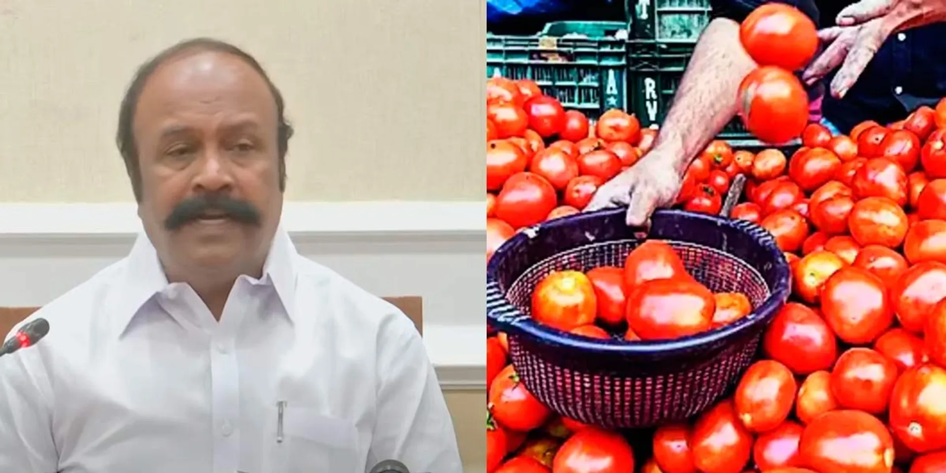  'Sales of tomatoes in 500 ration shops'- Minister Periyakaruppan interview
