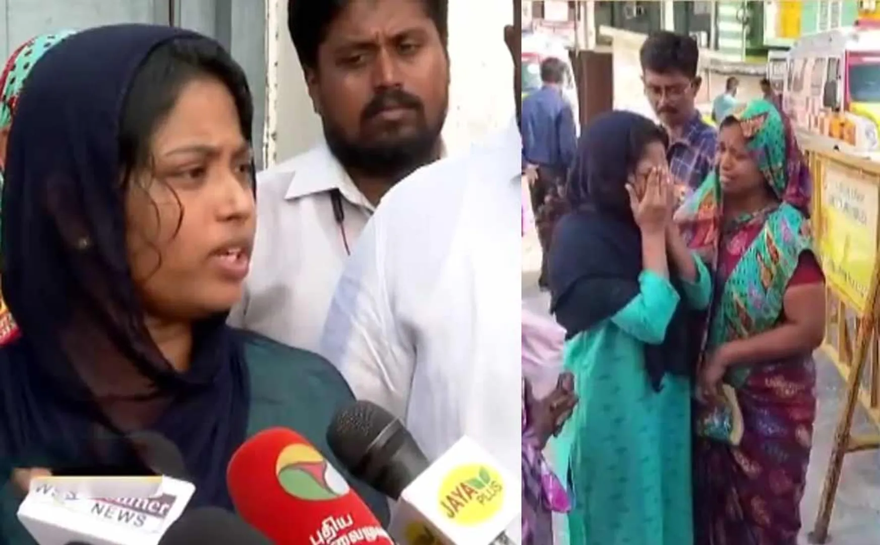 mother of the deceased child is in tears in egmore hospital