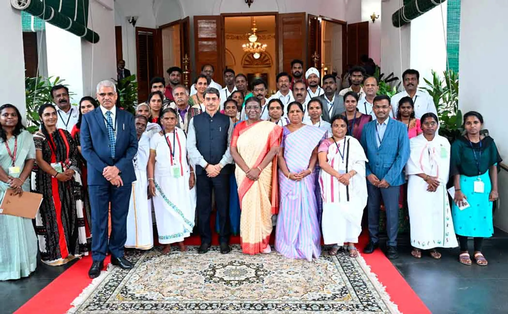 The President interacted with the tribals