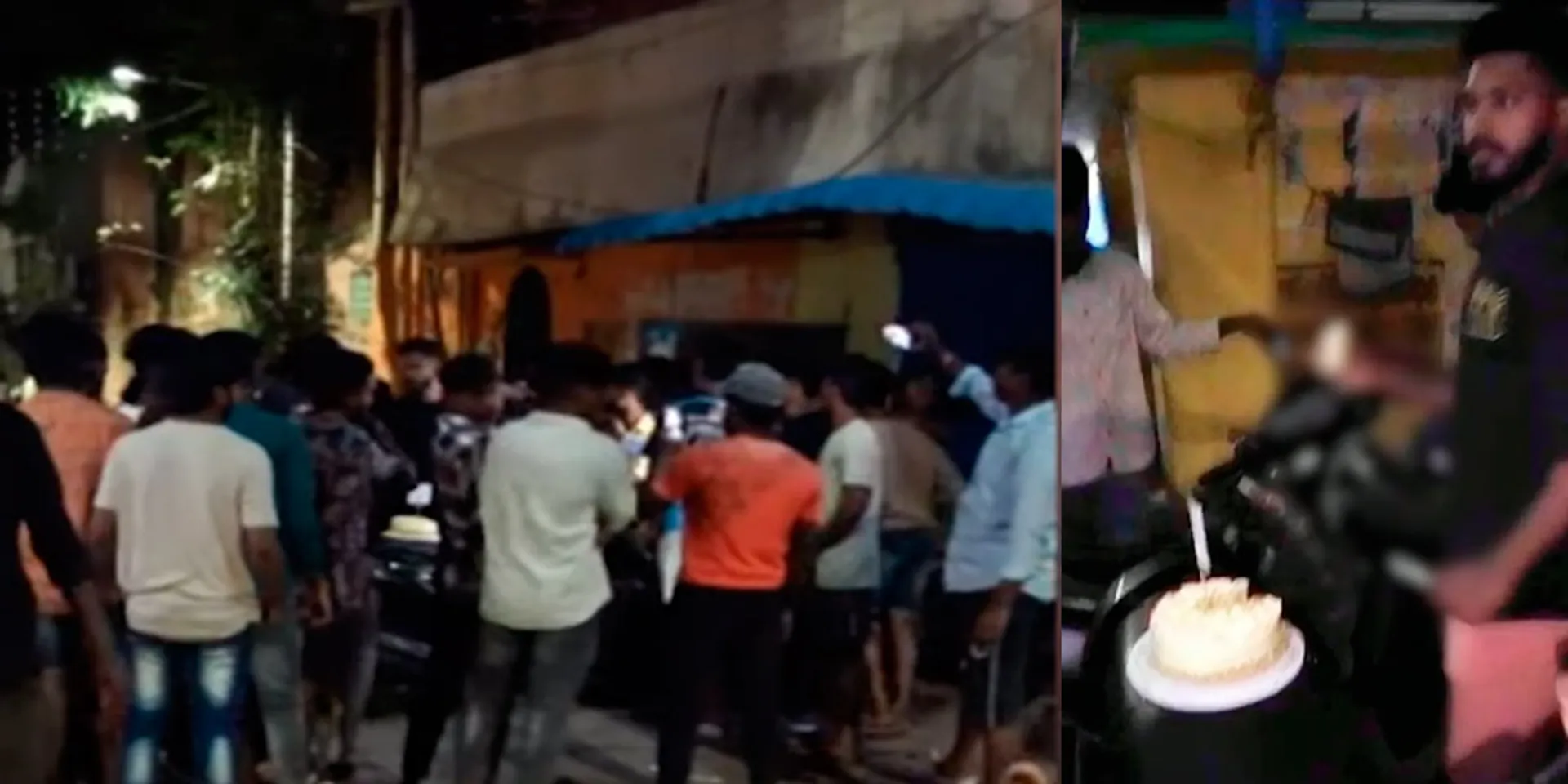 Birthday celebration by cutting cake with sword; Police investigation