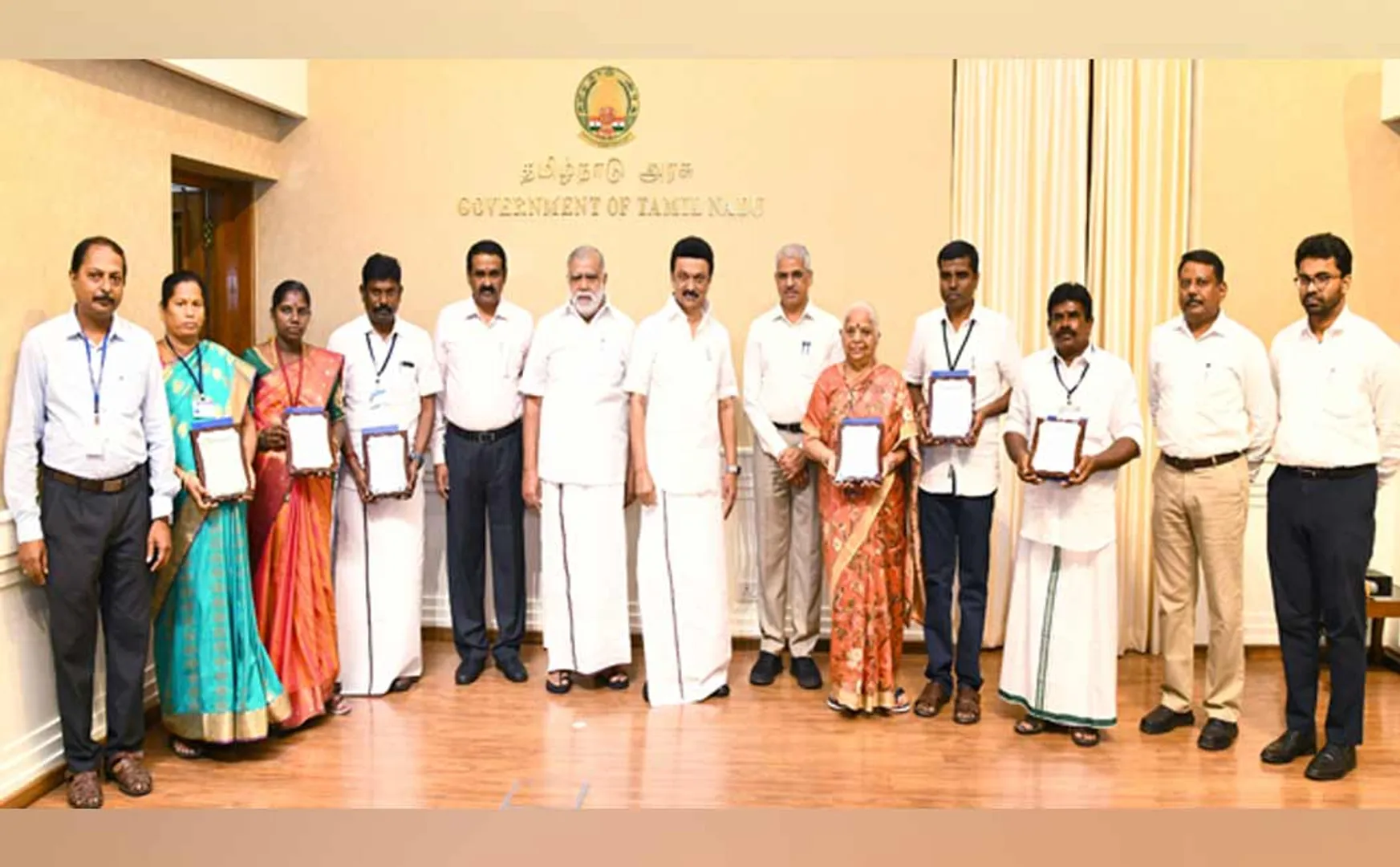 Chief Minister M.K.Stalin presented the exemplary village awards