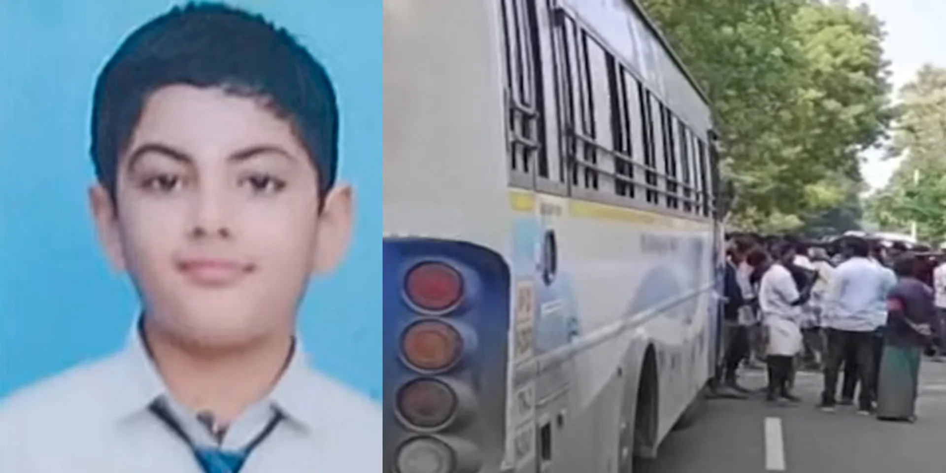 A boy was lost their live after being hit by a bus while returning home after celebrating Independence Day