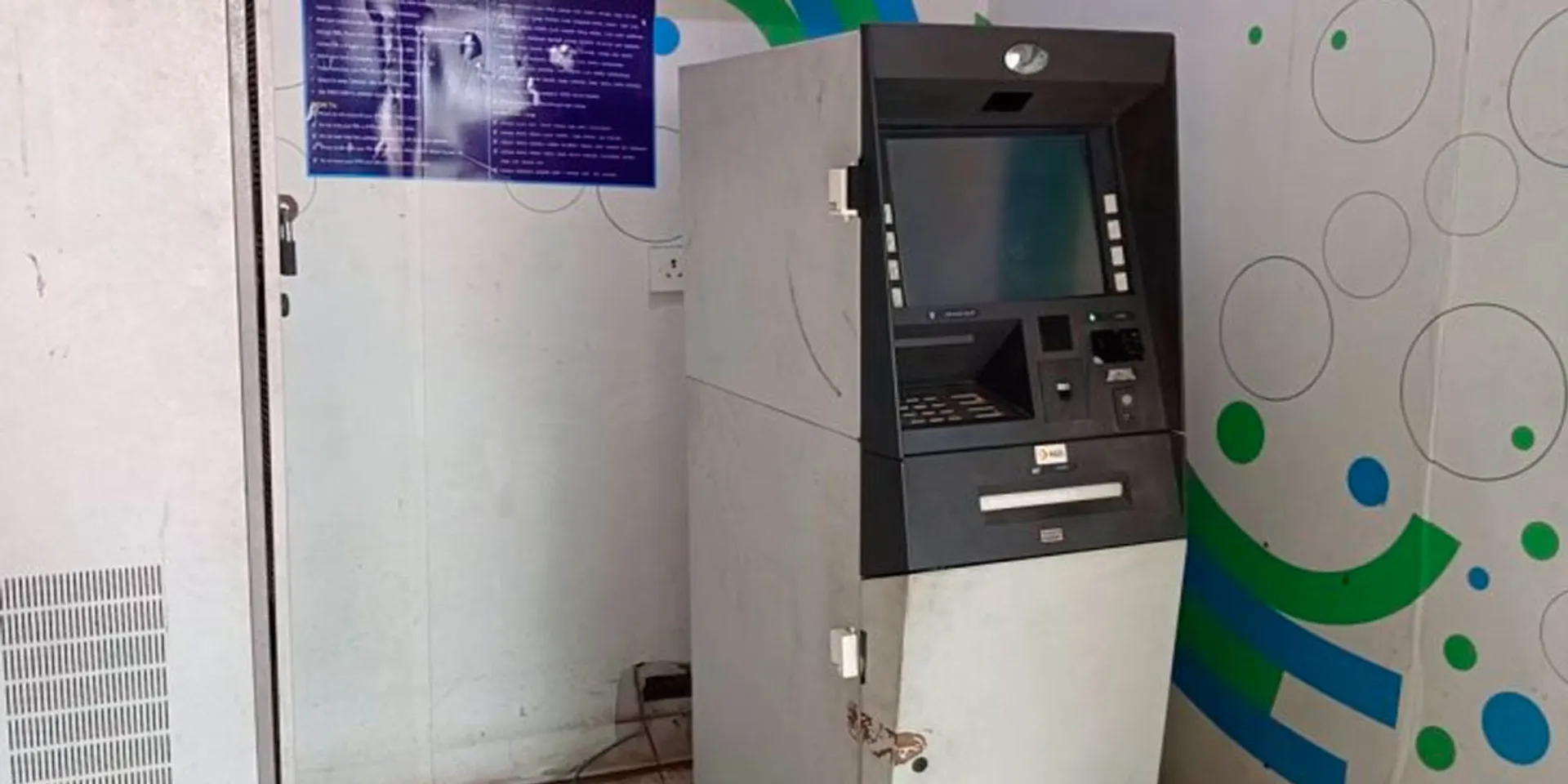 A woman who tried to rob an ATM due to debt caused a stir