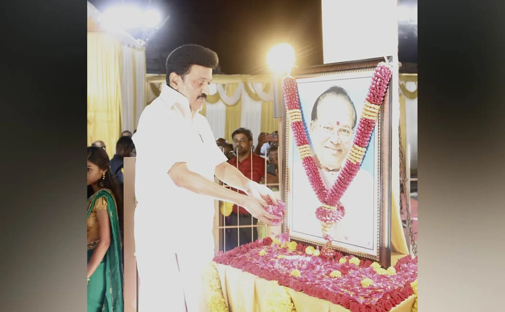 Singer T.M. Inauguration of Soundararajan Statue Eulogy of Chief Minister M.K.Stalin