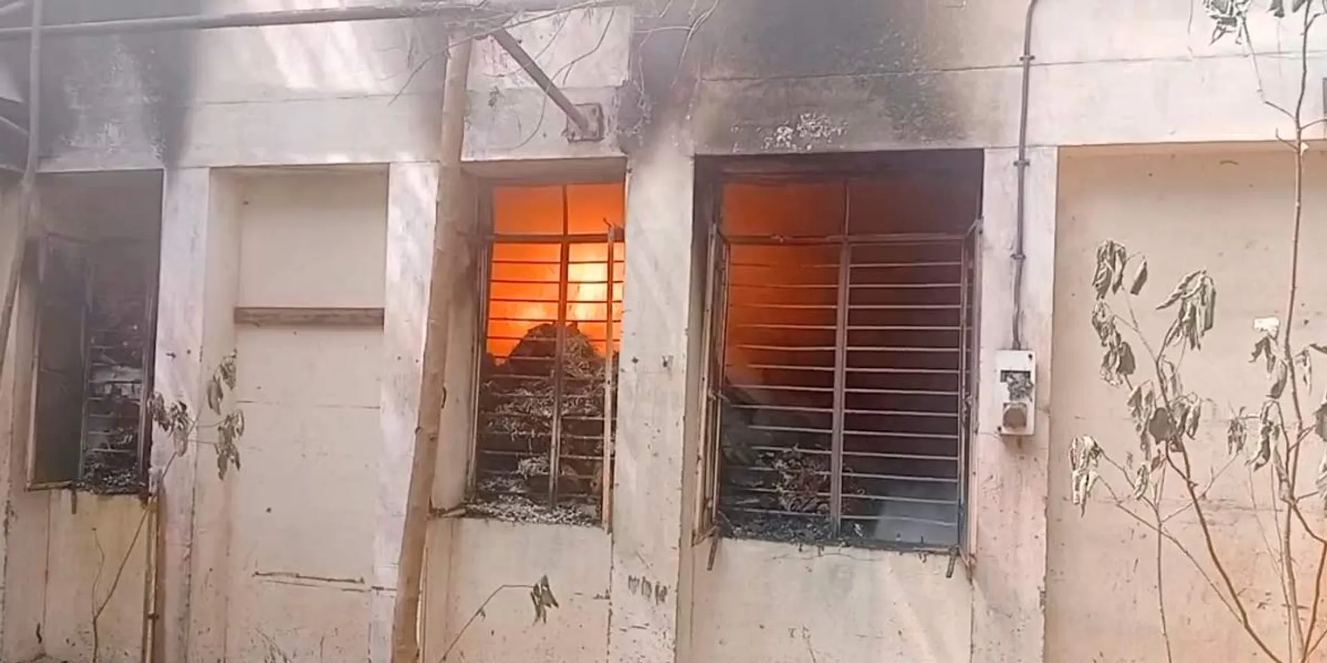A fire broke out in a warehouse that had been closed for 5 years
