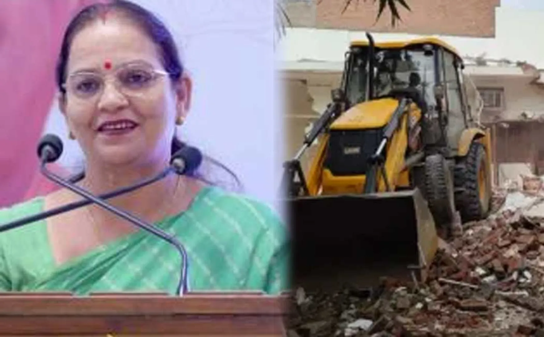 lucknow bjp mayor hospital bulldozer issue