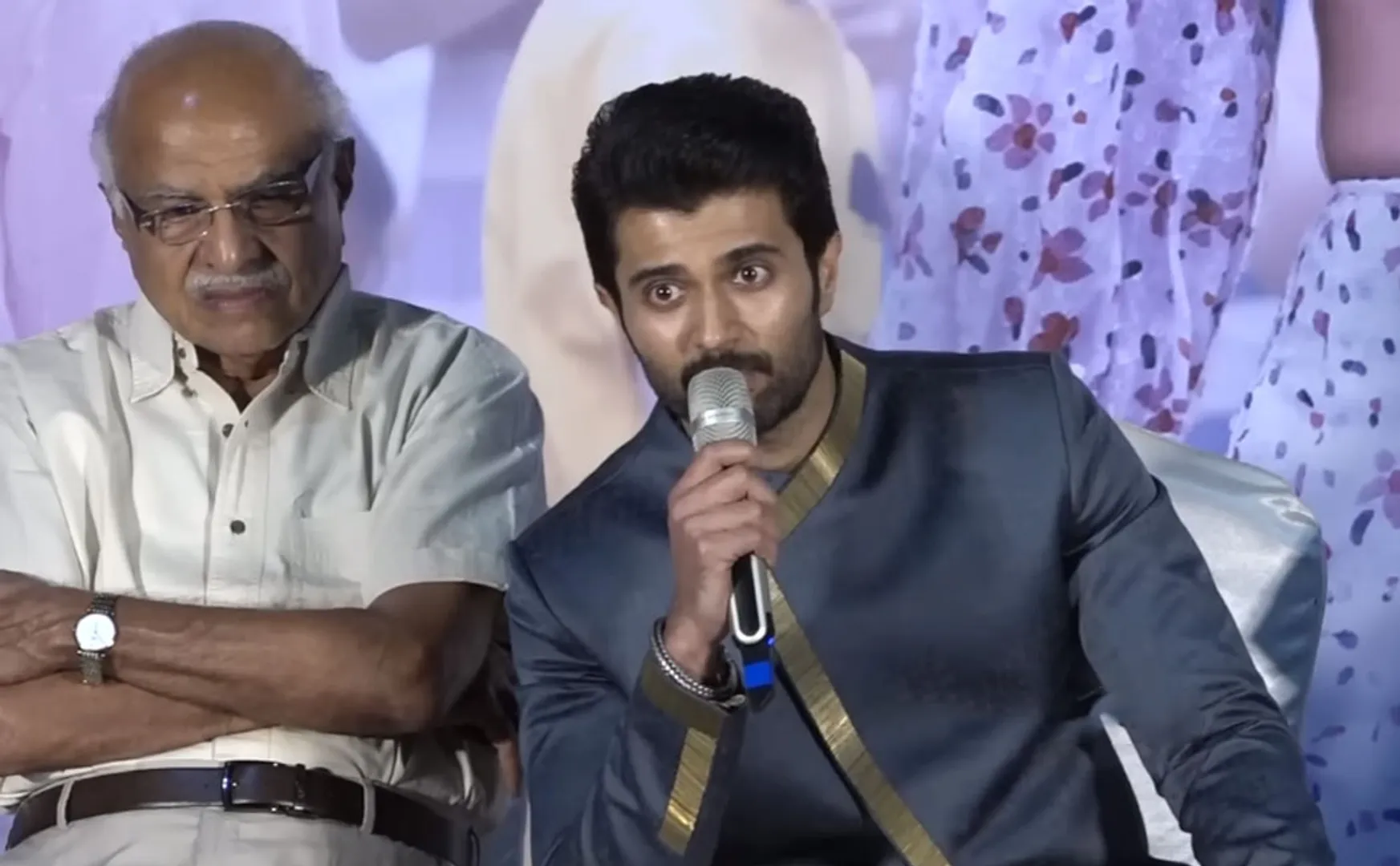 vijay devarakonda about anirudh in kushi press meet about  