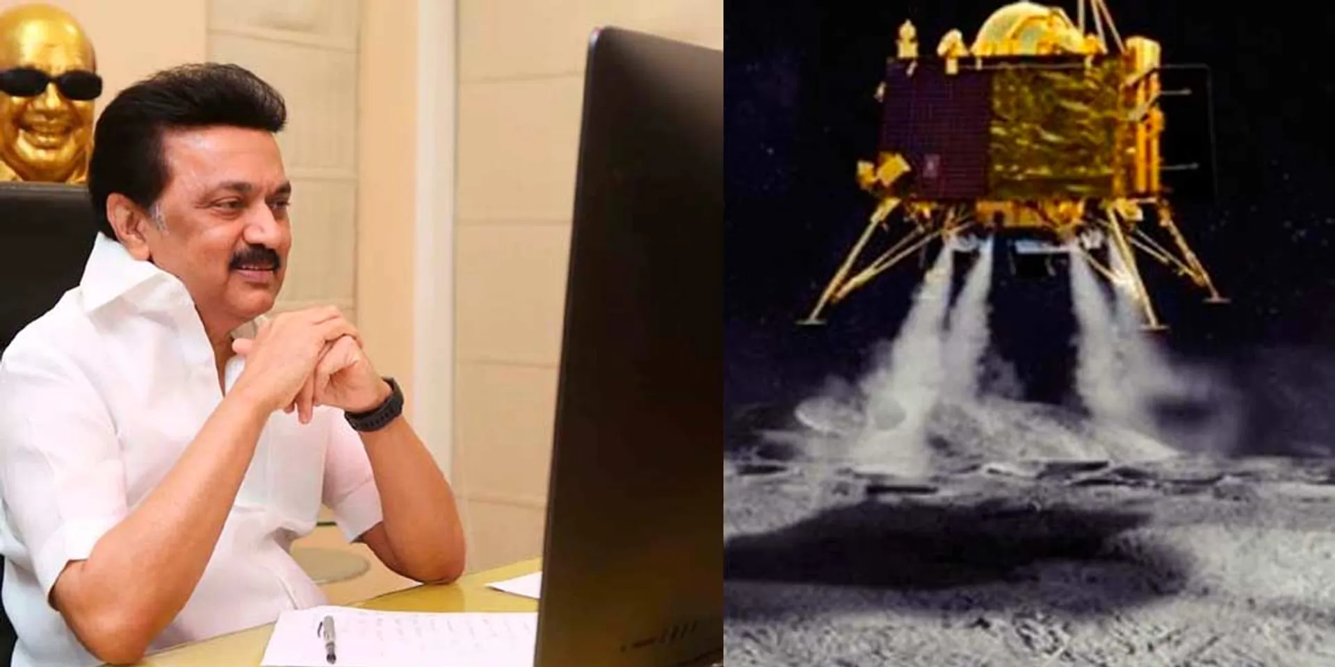 Chief Minister M.K.Stal praises 'India in the moon'