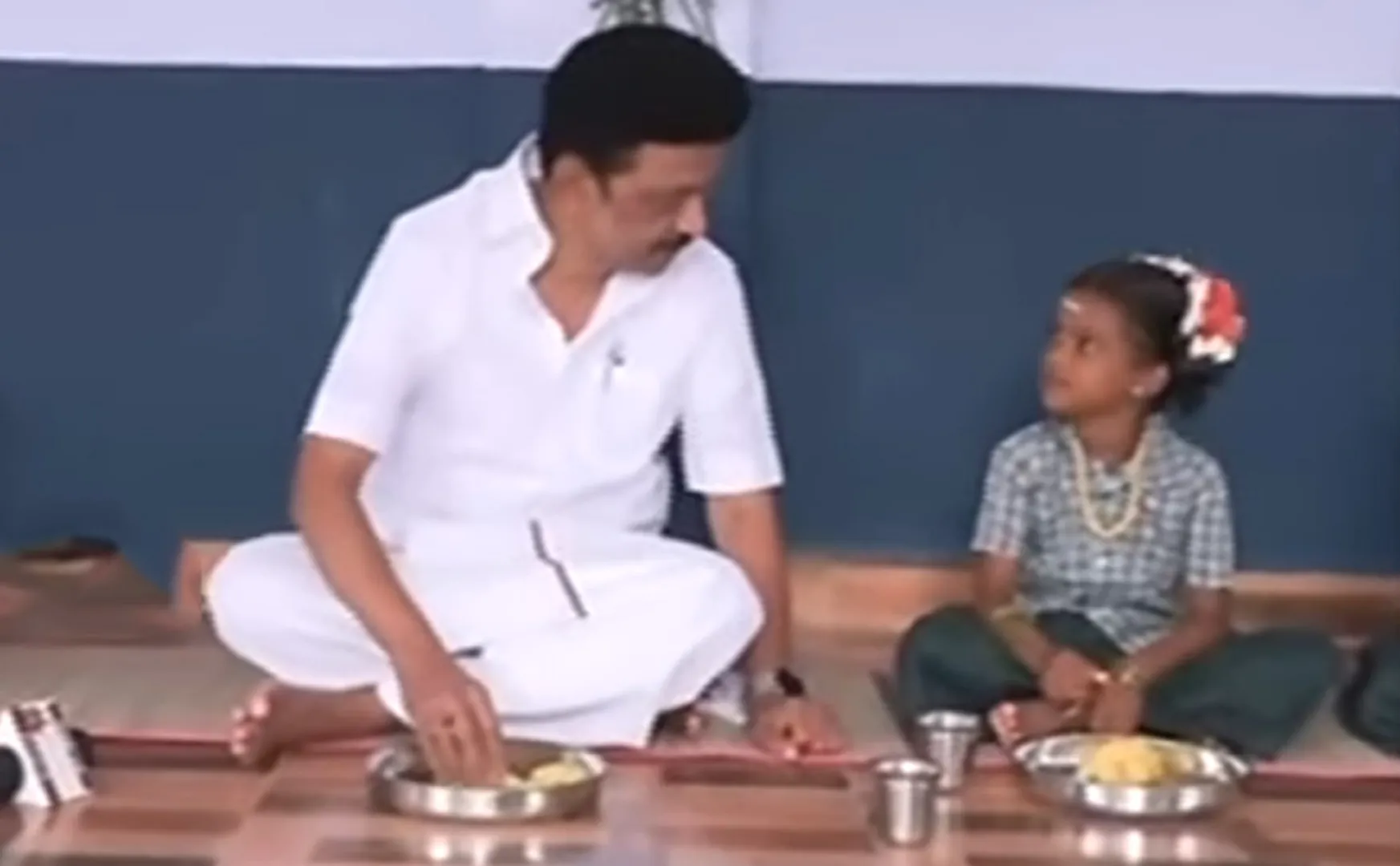cm Stalin started  breakfast scheme at the school where kalaignar attended