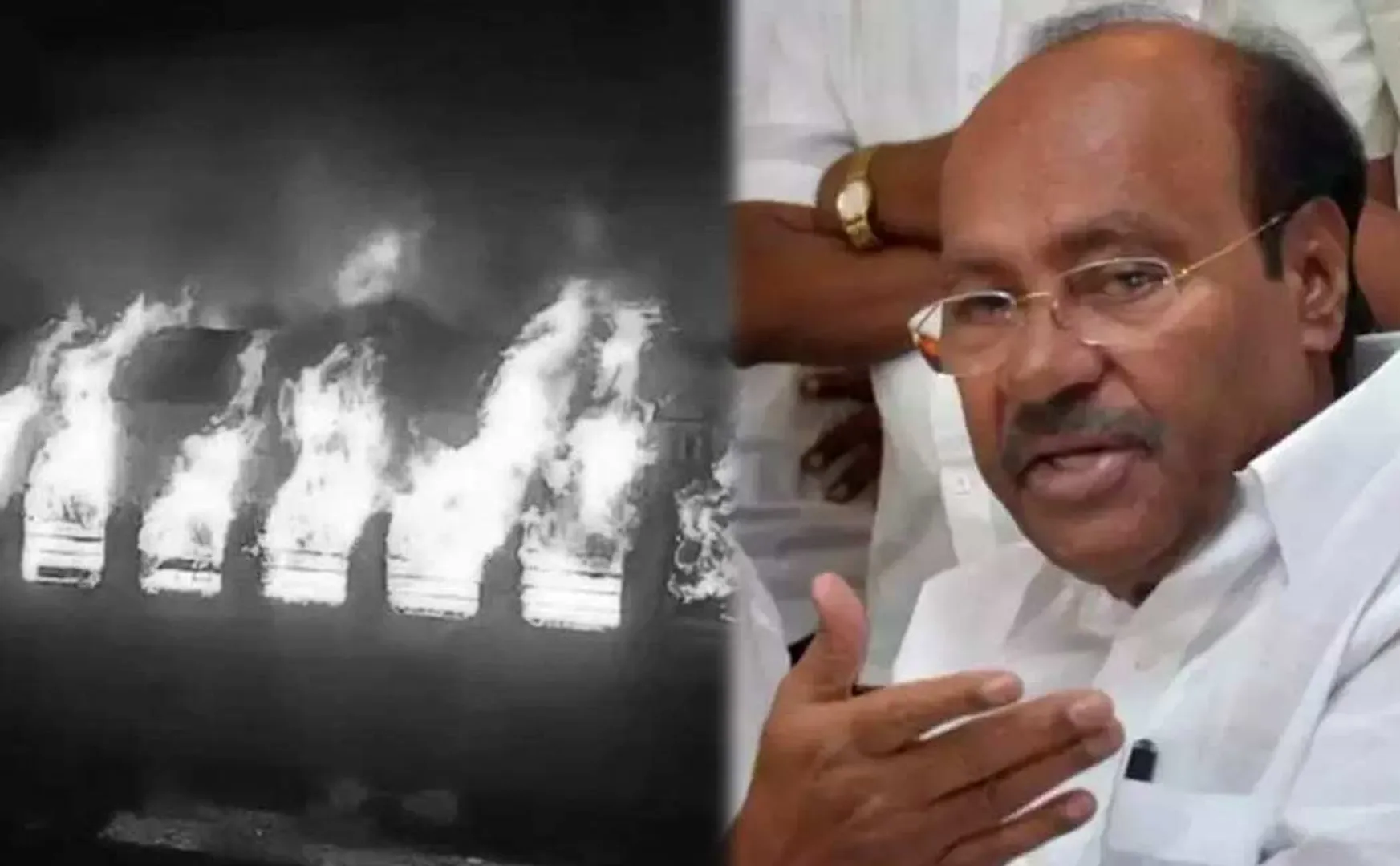 negligence of the authorities cause train fire accident say Ramadoss