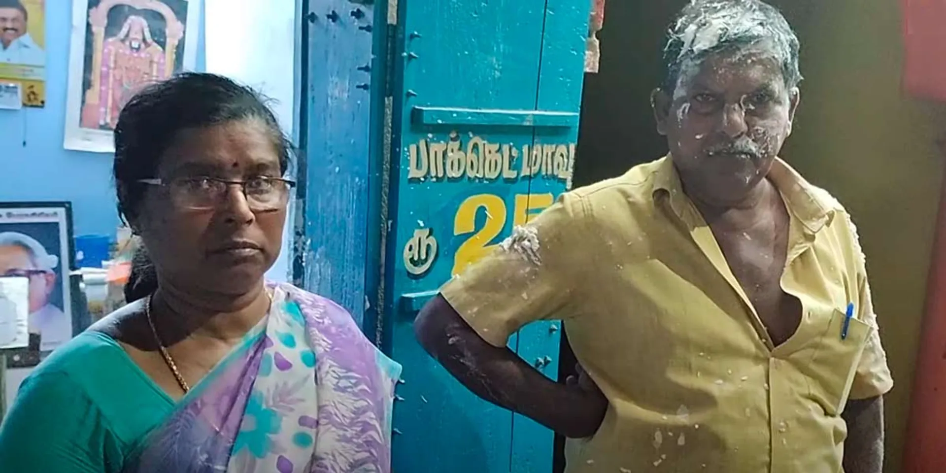 DMK woman councilor  husband assault safter breaking into idly flour shop; Complaint against DMK official