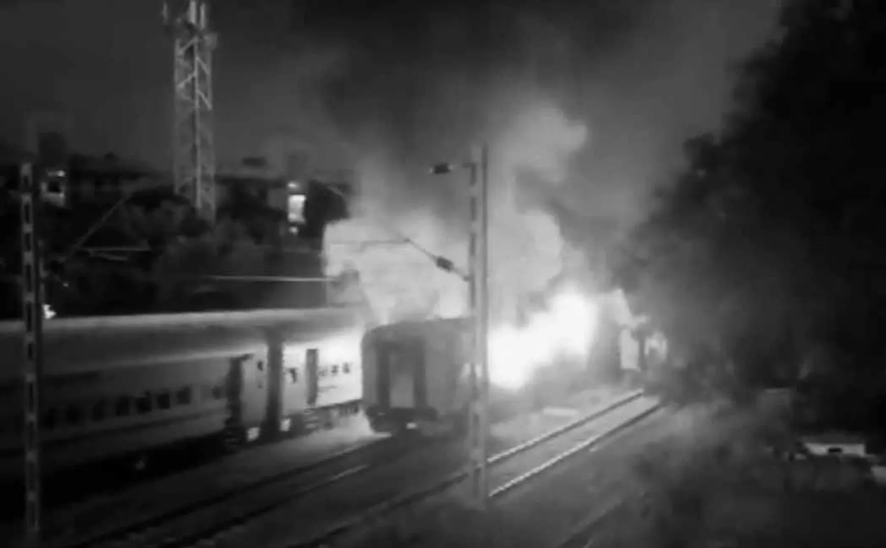 train fire Court custody for 5 people