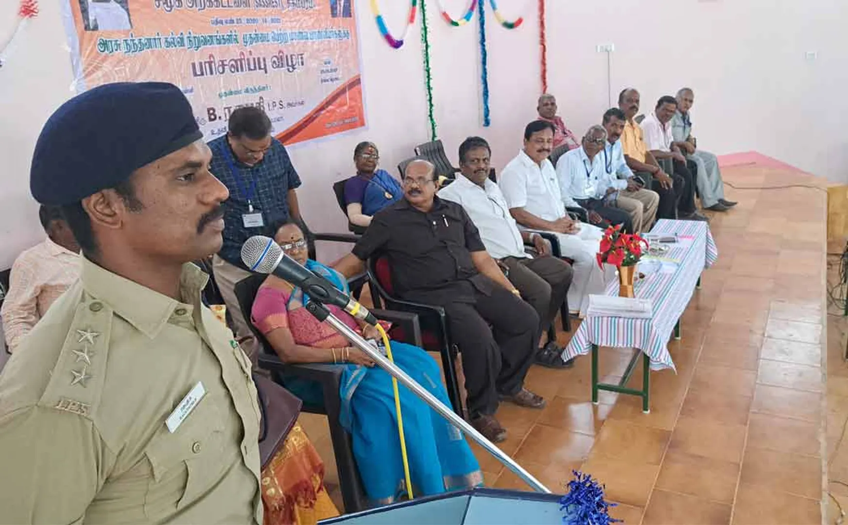 Appreciation for students who topped government exams at Nandanar School