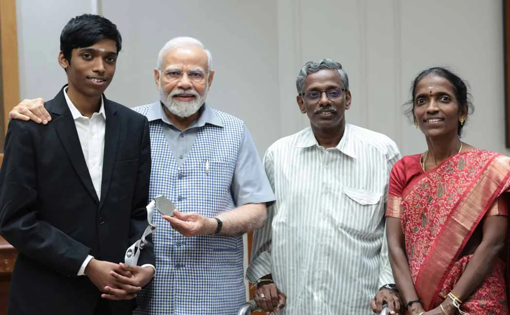 PM Modi praises chess player Pragnananda