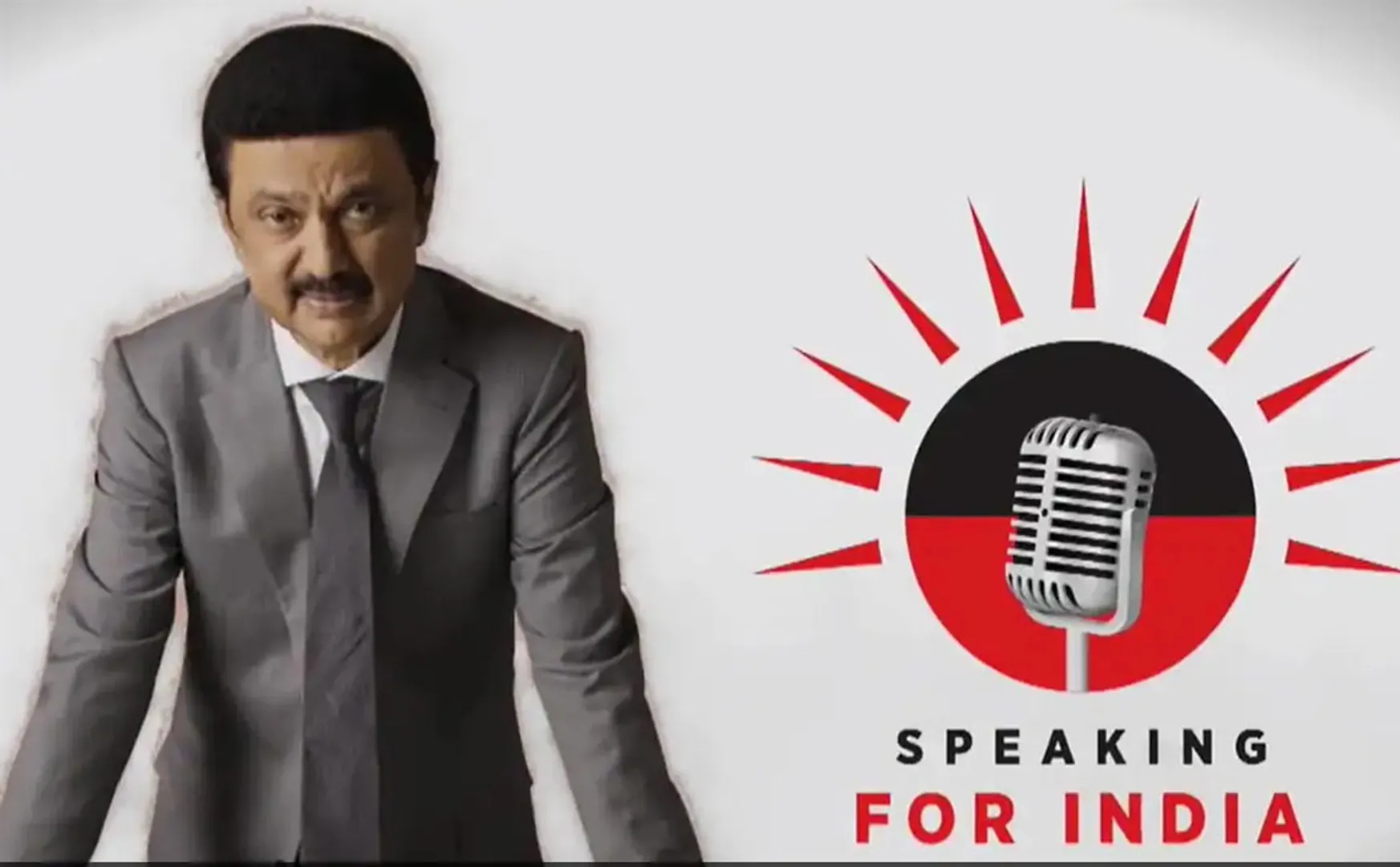 mk stalin Speaking for INDIA