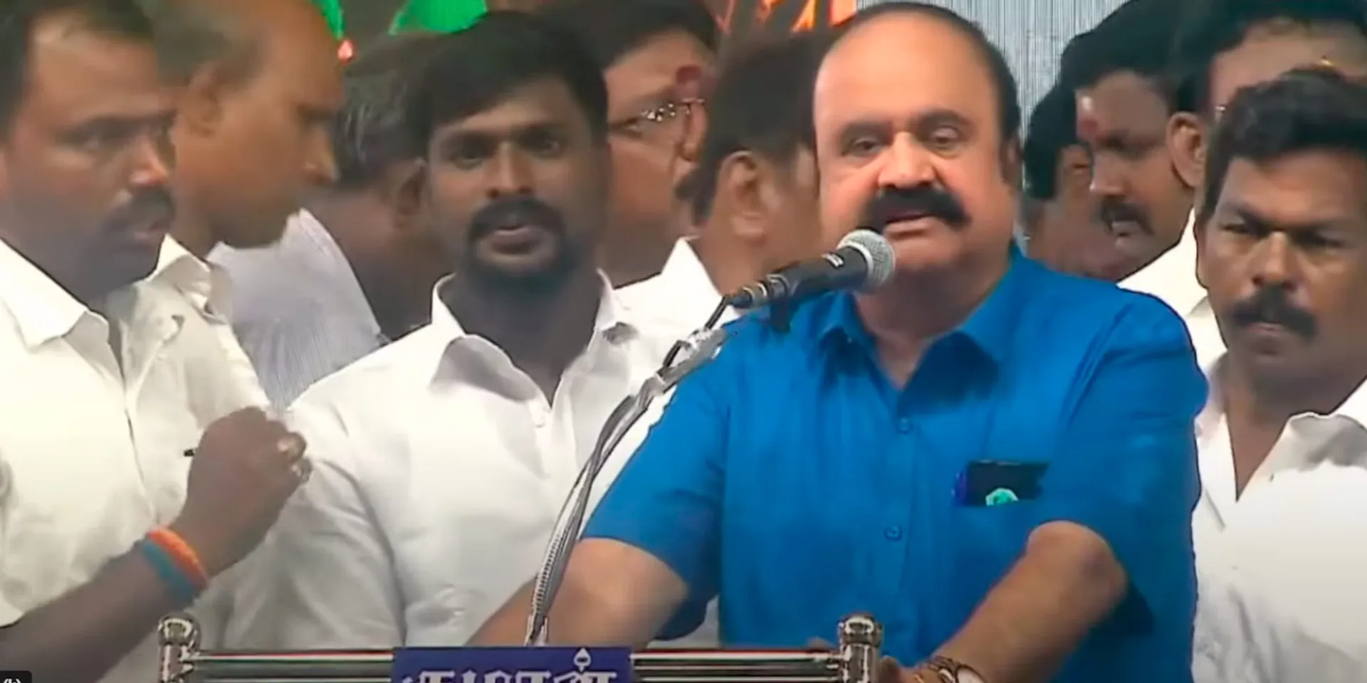 "It was in the rain that the Dravidian movement was born; Imprisonment guaranteed for Edappadi'' - Pugazhendi speech