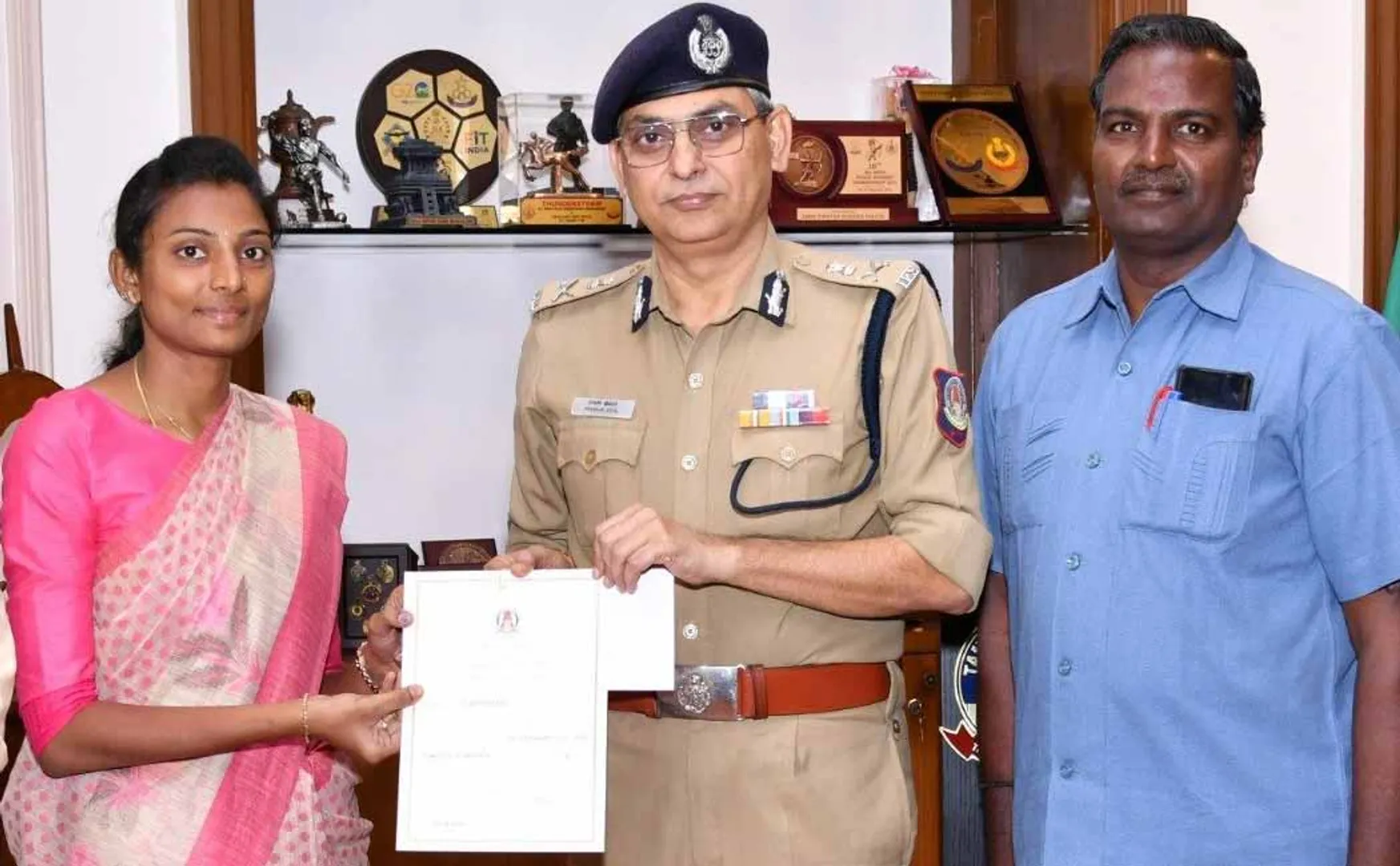  S.I. in All India Competitive Examination Appreciation DGP