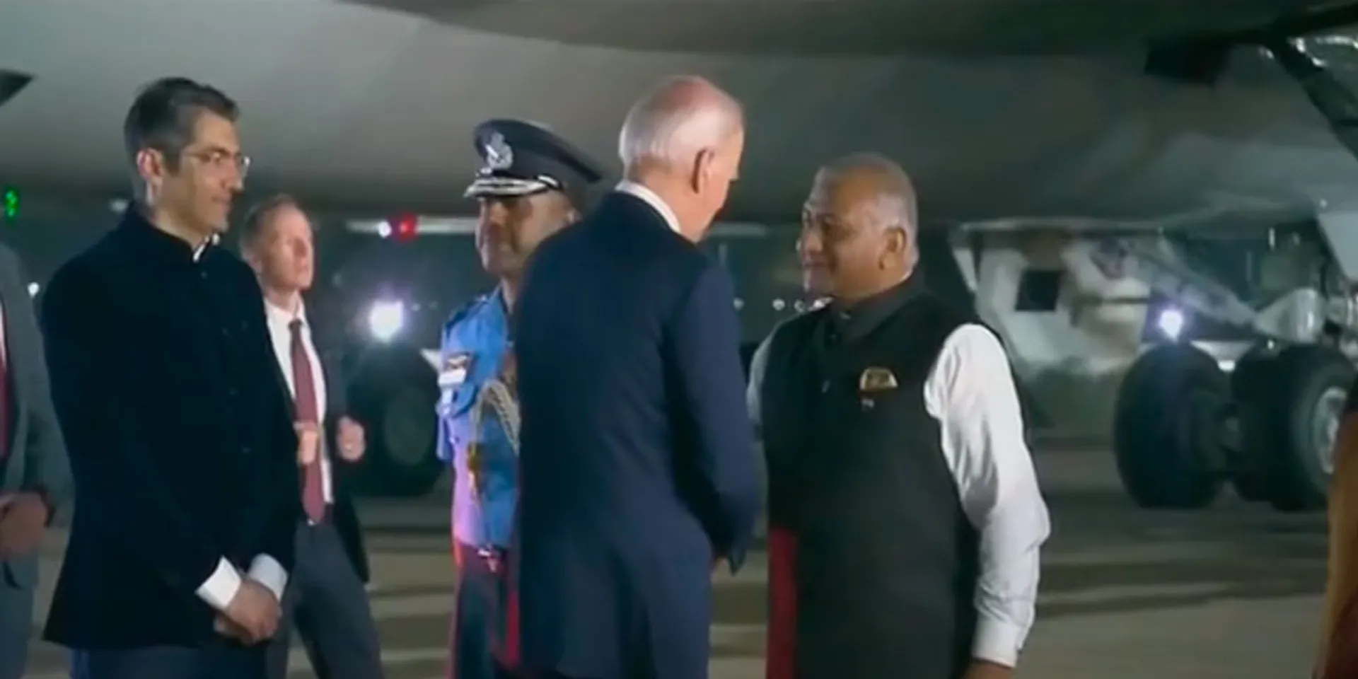 Joe Biden arrived in India