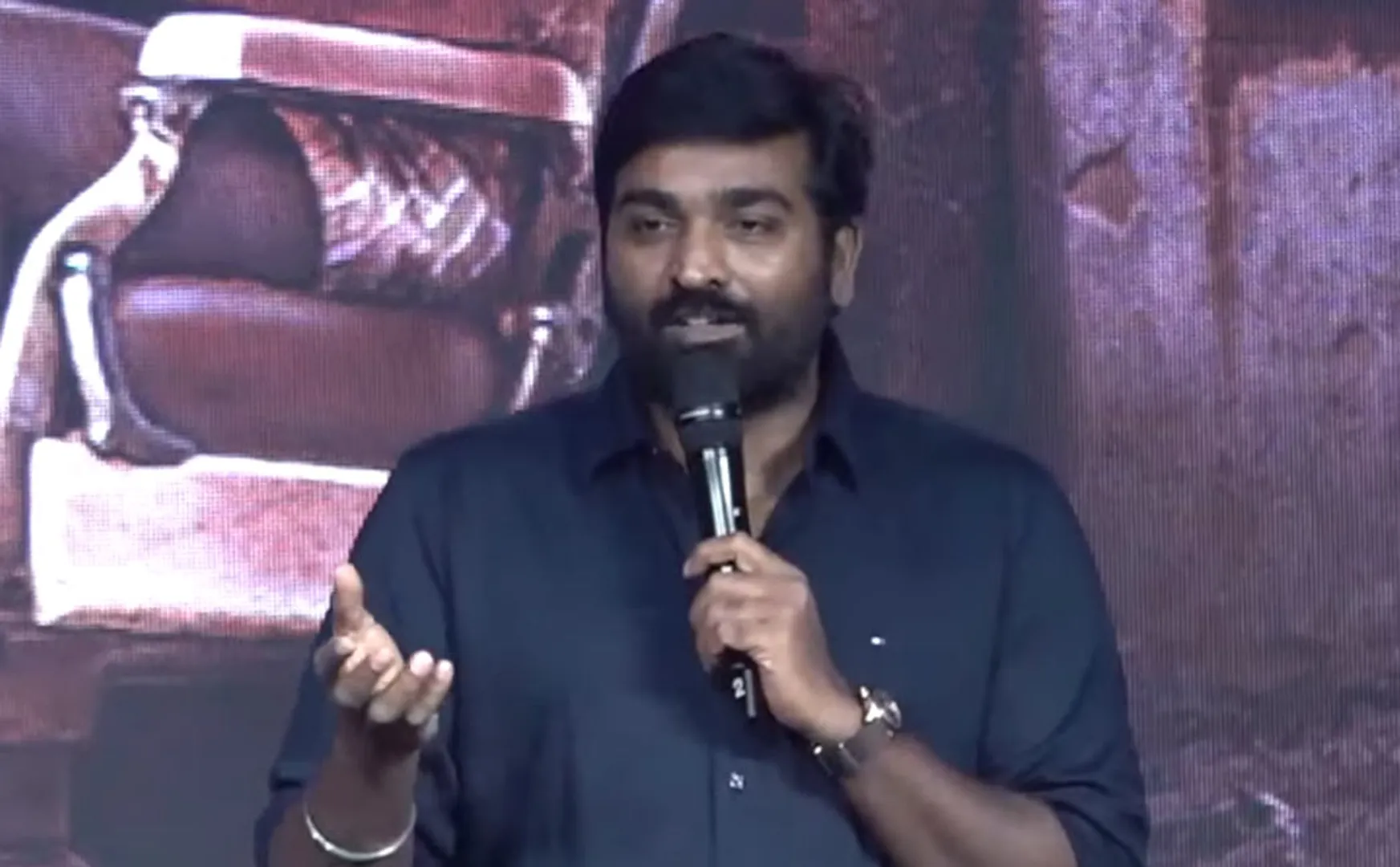 vijay sethupathy speech in maharaja first look 