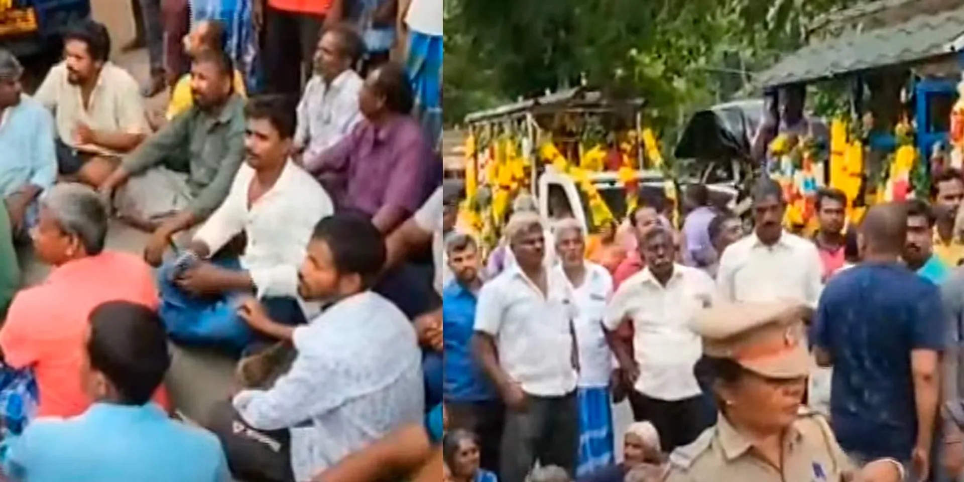  accident; Public struggle with 5 corpses