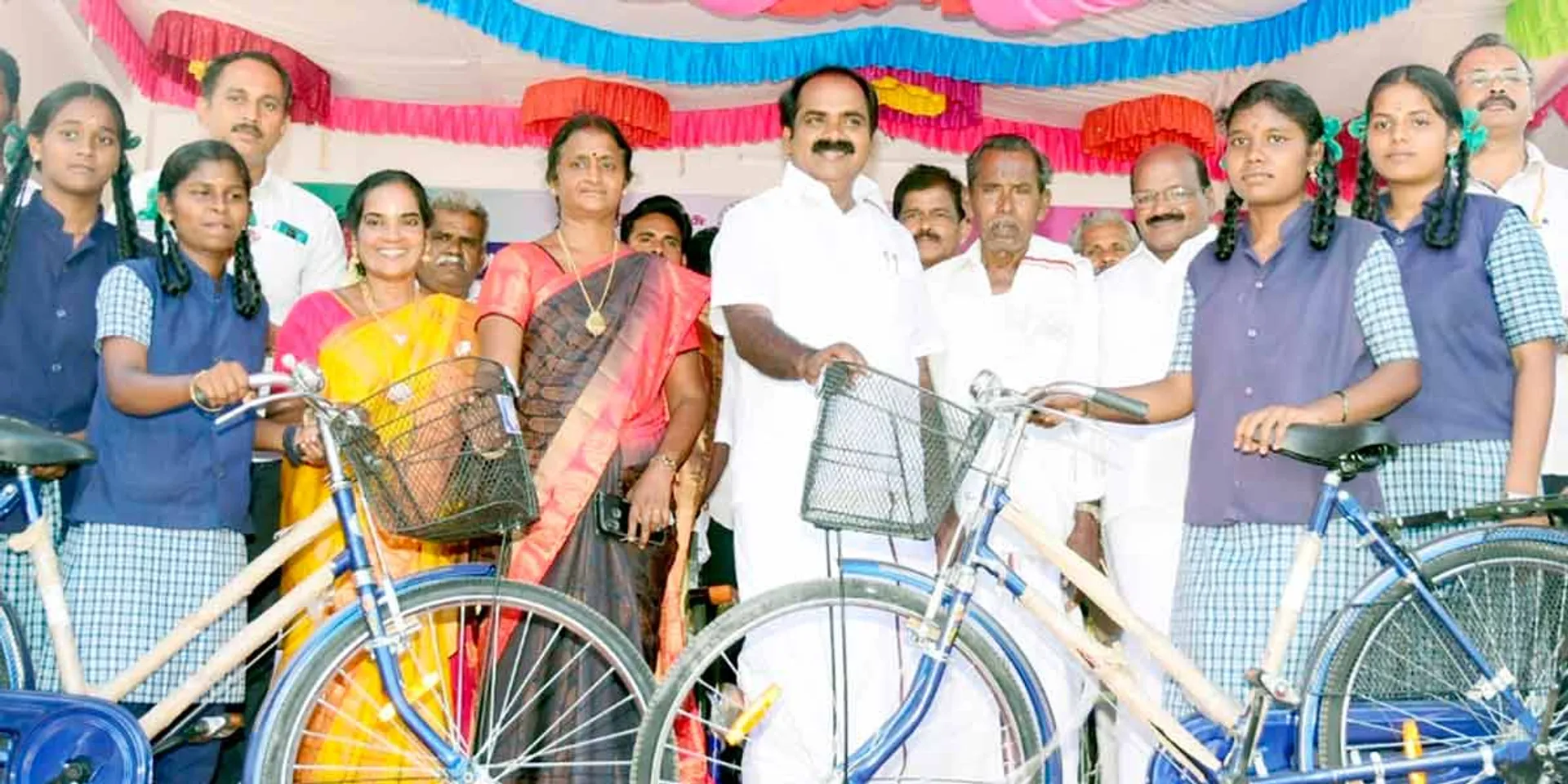 'They filed a case in 7 sections for giving a bicycle to this school'- Minister Meiyanathan's speech
