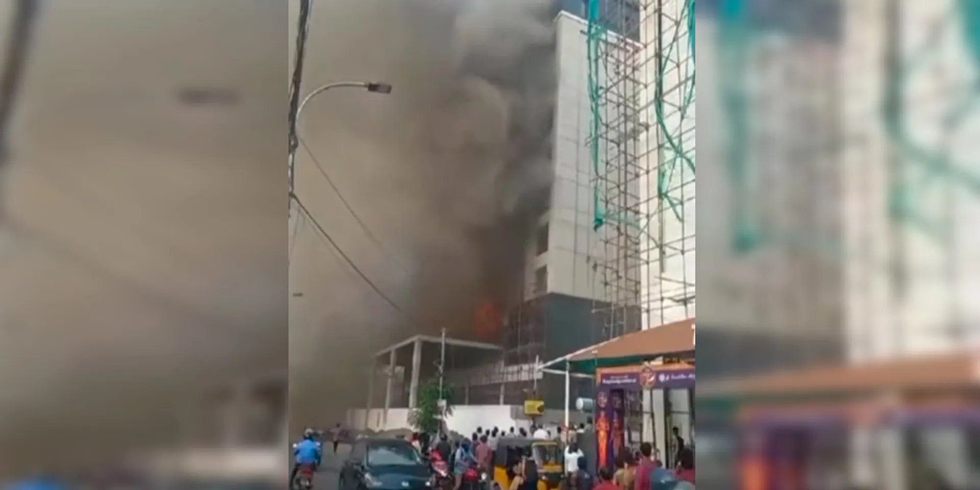 Fire broke out in a 9 storied building in Velechery