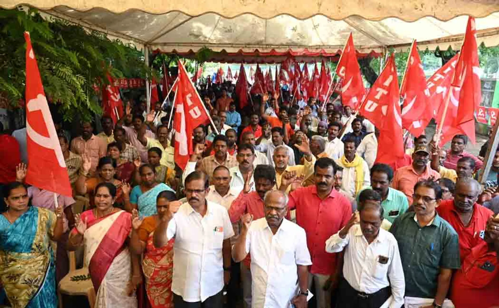 Central Union of Tamil Nadu Electrical Workers CITU Protest (pictures)