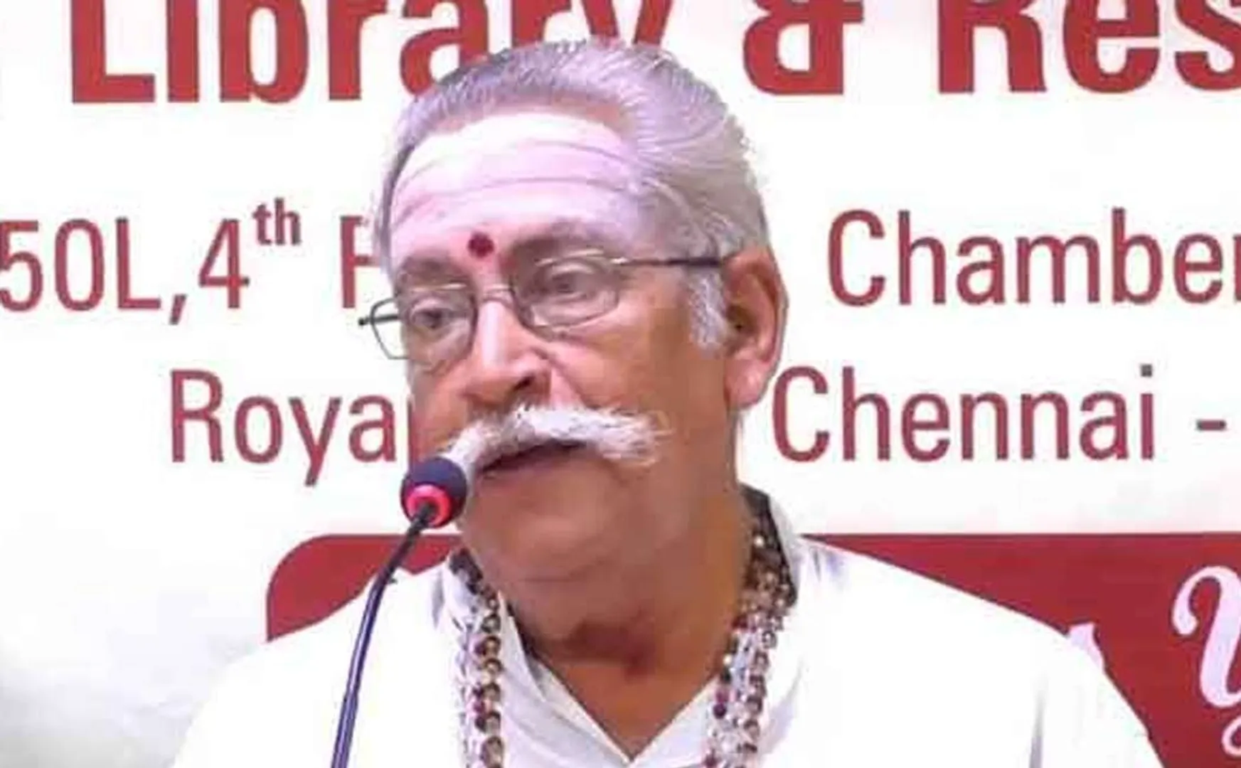 RBVS Manian has apologized for speaking inappropriately about Ambedkar. 
