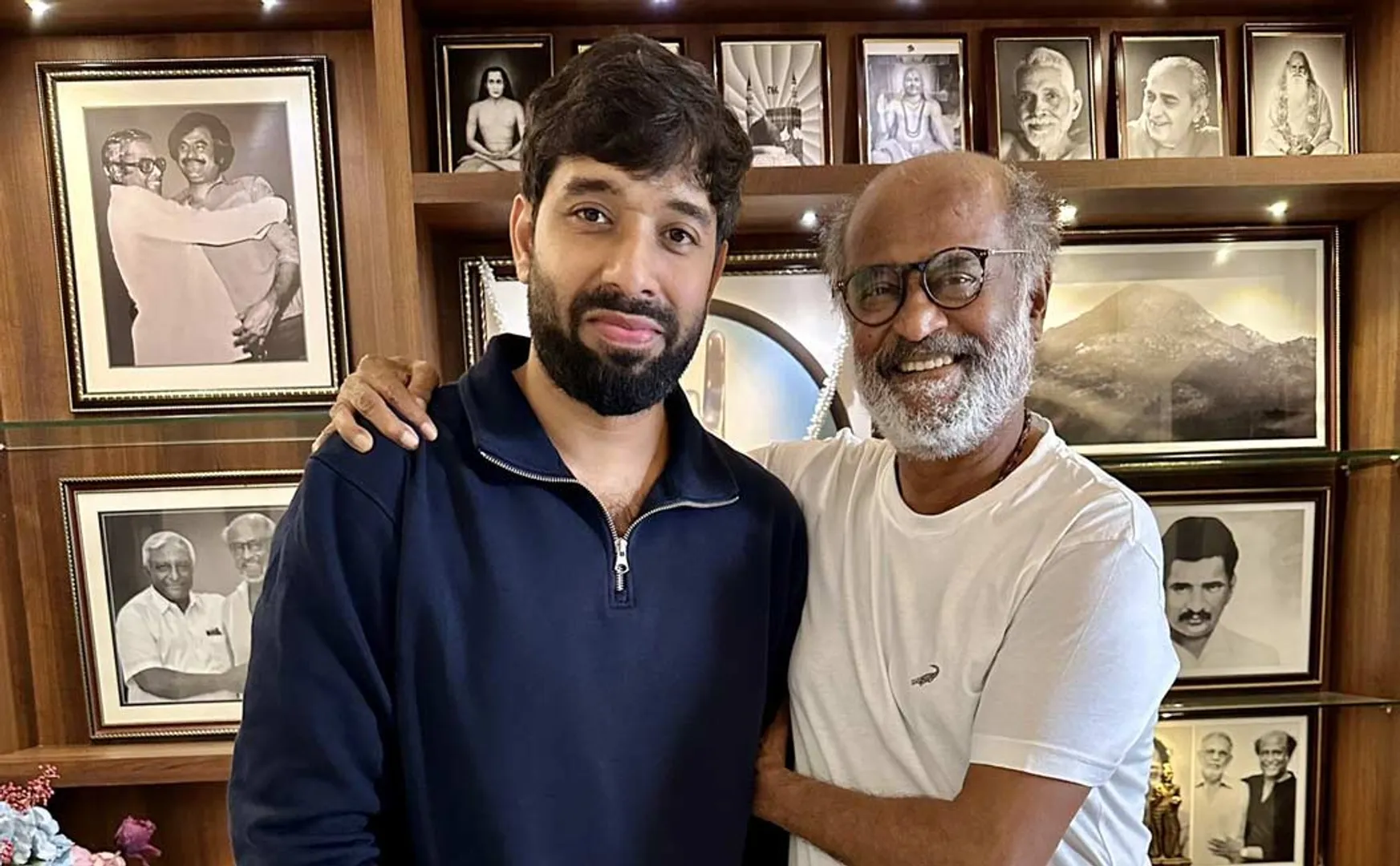 mark antony success aadik ravichandran meets rajinikanth 