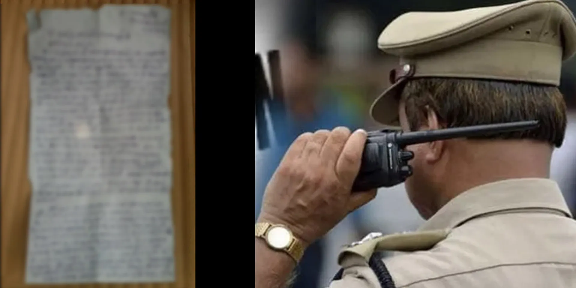 A warning letter arrived at every door; police investigation