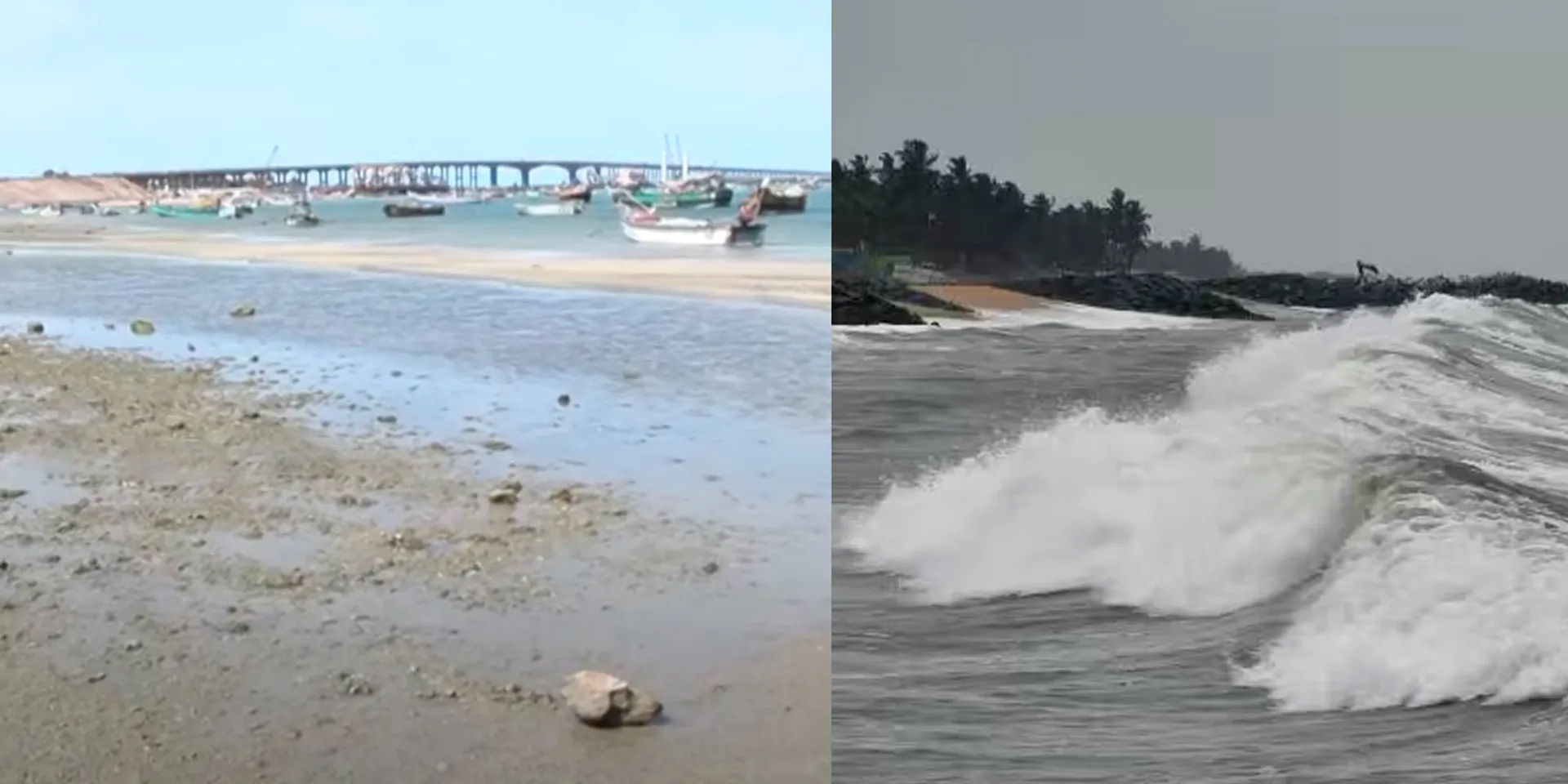 The absorbed sea in Rameswaram