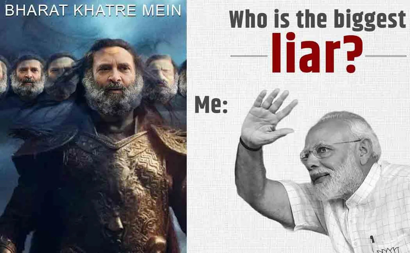 Congress-BJP poster clash in social media 
