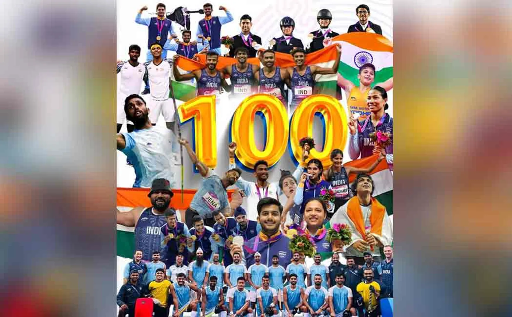 India has won 100 medals in Asian Games