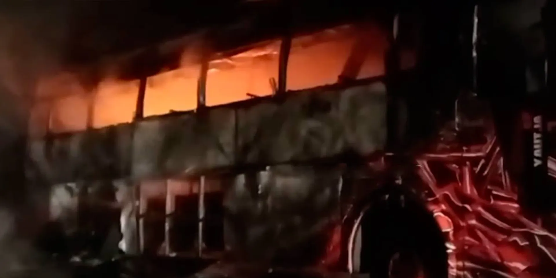 College bus on trip to Nilgiris caught fire; The excitement again