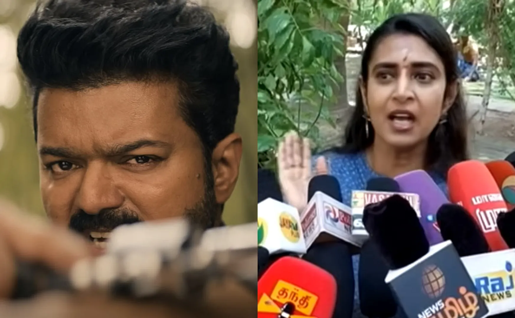 kasthuri about vijay trailer issue 