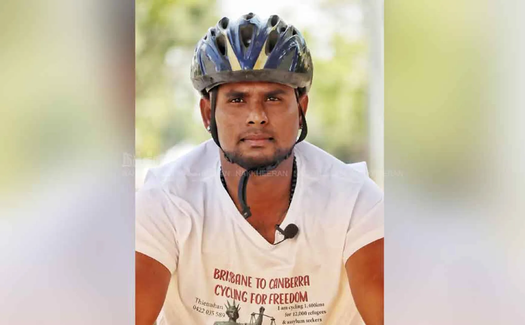 “My child should be born with citizenship”- 1400 km. A Sri Lankan Tamil traveling on a bicycle