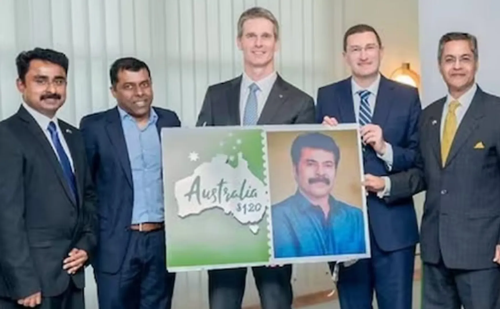 Australian Parliament Releases Personalised Stamp To Honour Mammootty