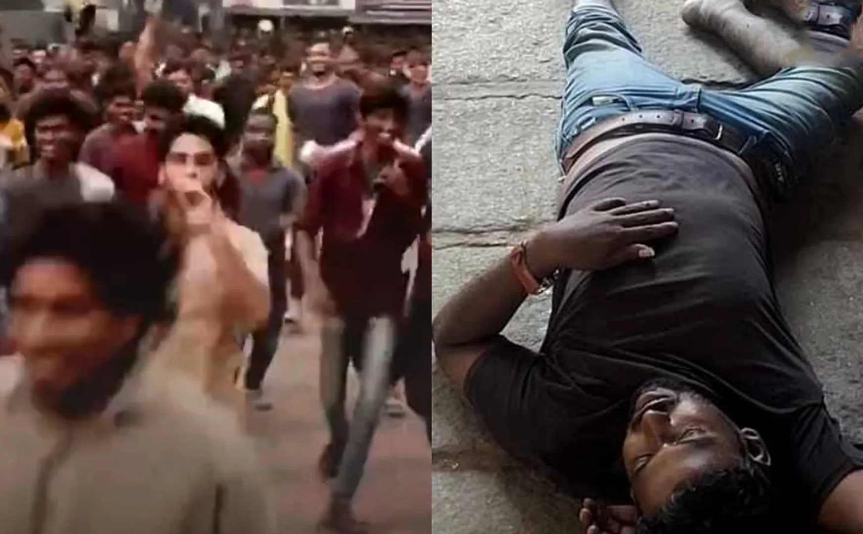 Leo fdfs  Vijay fan's broken leg
