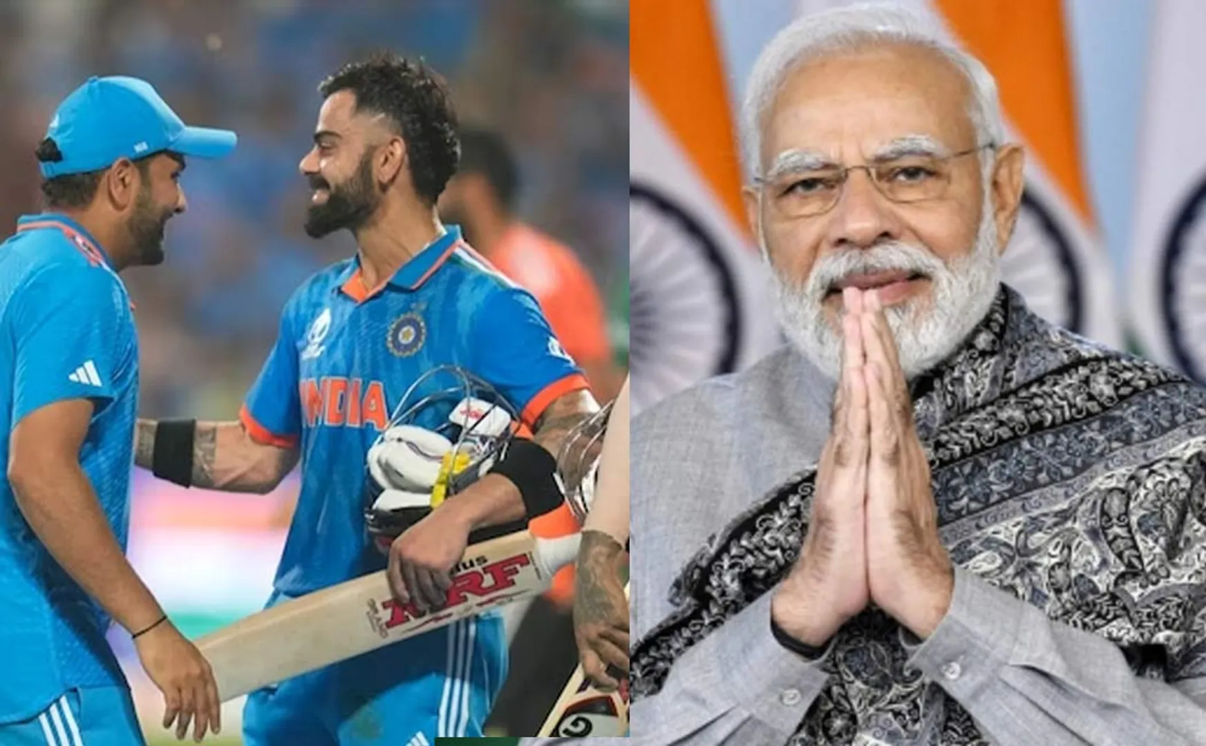 PM Modi congratulated India on their win against New Zealand