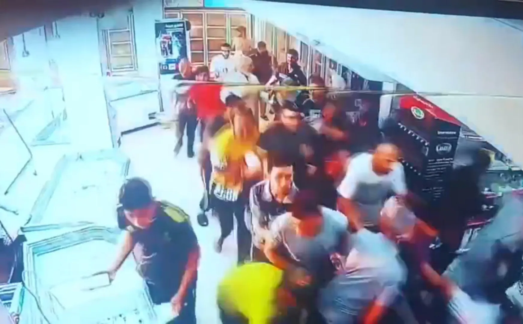 Israel beating supermarket in Gaza refugee camp