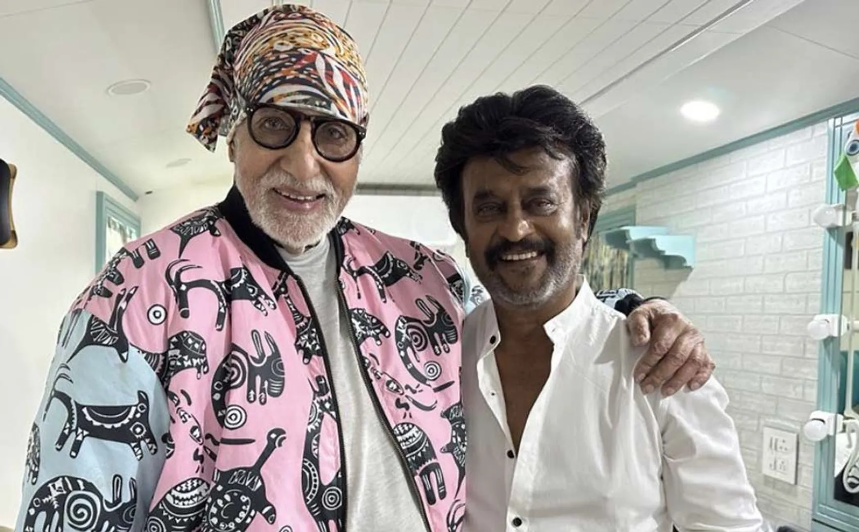 rajini and amitab bachchan in sets of thalaivar 170
