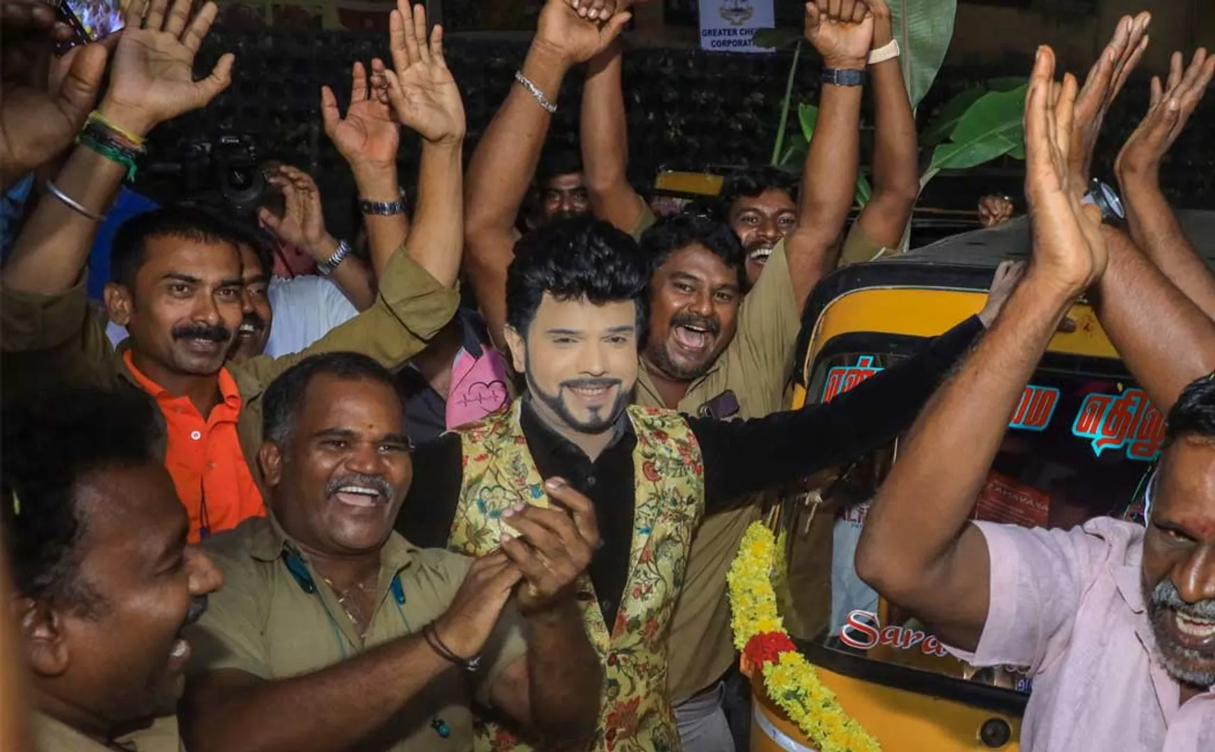 the legend saravanan ayudha pooja celebration  