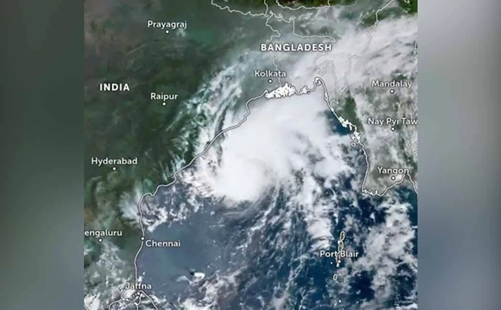 Hamoon storm over the coast