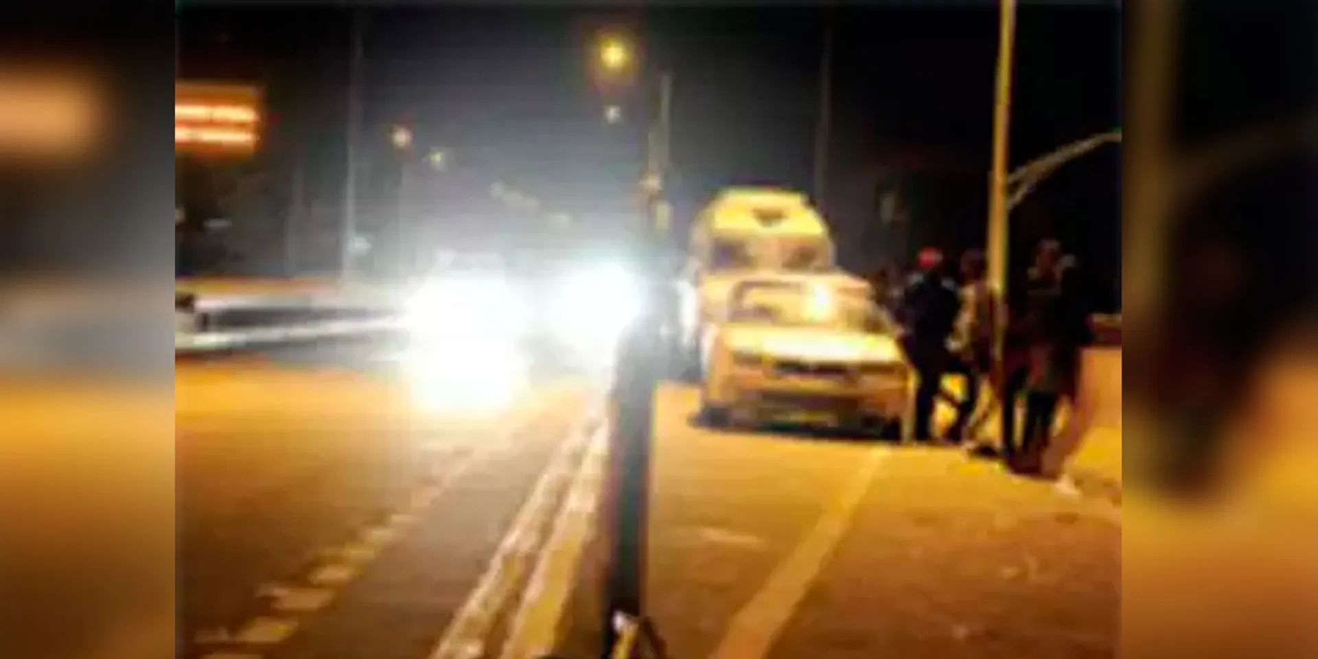 A drunken birthday at night on the flyover; Police investigation